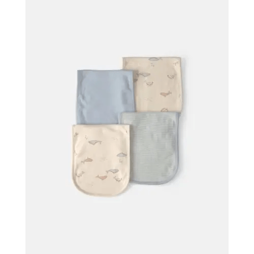 Baby 4-Pack Whale Burp Cloths | Carter's