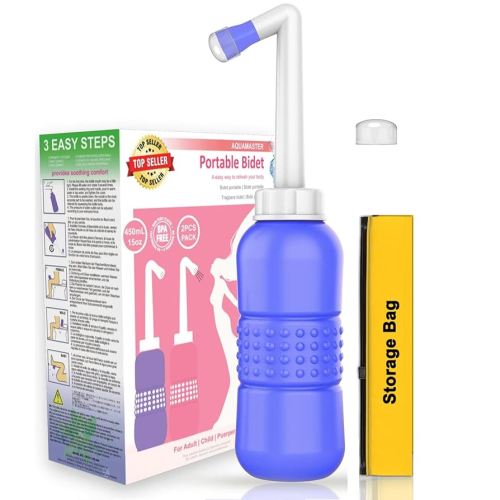 Peri Bottle for Postpartum Care, 450ml 15.2 Oz, Portable Travel Bidet with Carry Bag, Peri Wash Bottle for Baby Female and Bedridden Patient for Postpartum Essentials, Feminine Care (1Pcs) : Amazon.com.au: Health, Household & Personal Care