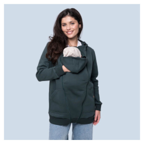 Baby wearing sweatshirt
