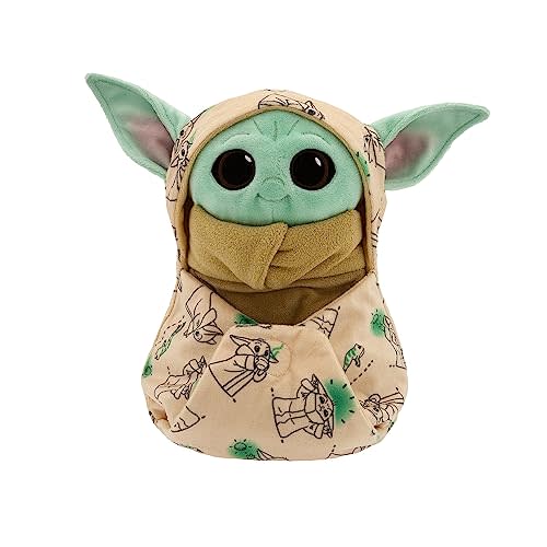 Disney Store Official Grogu Plush with Blanket Pouch - The Mandalorian - Disney Plushy in Baby Swaddle - Toy for Those who Love Plush Figure Toys, Cute Plushies, & Baby Stuffed Animals - Small 10½