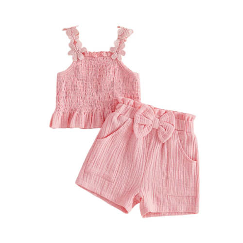 MAYA Floral Smocked Outfit - Hazel & Bo