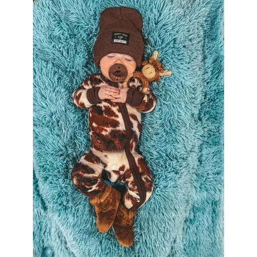Baby Cow Zip-up Jumpsuit