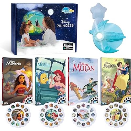 Moonlite Storytime Starter Set: Projector and 4 Disney Princess Stories