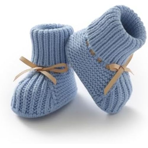 mimixiong Baby Booties Newborn Infant Sock Shoes Hand Knitting Crochet Boy and Girl Cozy Shoes
