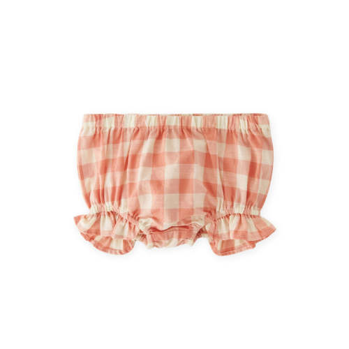 Checkmate Ruffle Bloomer - Melon