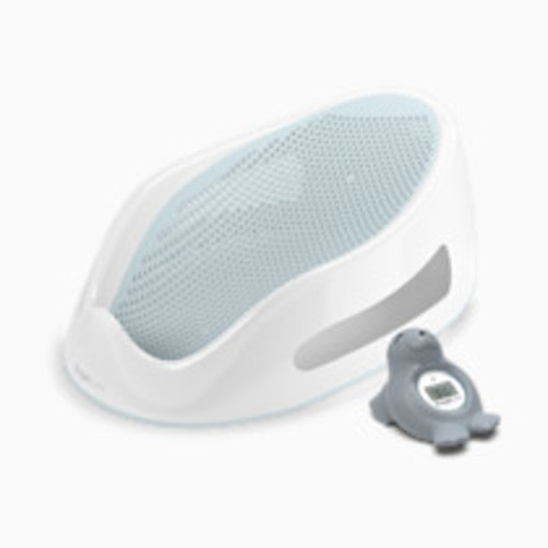Angelcare Baby Bath Support & Thermometer Gift Bundle - Aqua