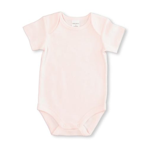 Medium Pink Baby Short Sleeve Interlock Bodysuit 3 Pack | Best&Less™ Online