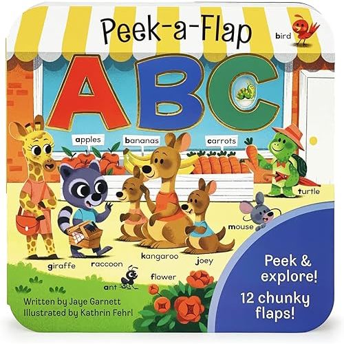 Peek-a-Flap ABC - Lift-a-Flap Board Book for Curious Minds and Little Learners; Toddlers & Kids Early Learning Alphabet Book from A to Z Board book – Lift the flap, October 19, 2021