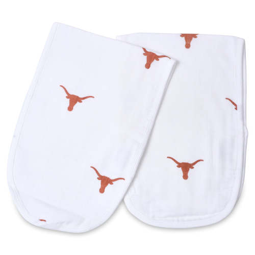 University of Texas, Austin 2pk Burp Cloths – Three Little Anchors