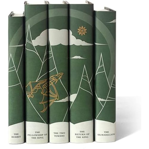 Juniper Books - The Lord of the Rings 5 Volume Book Set - Custom Cover Design for J.R.R. Tolkien Collection