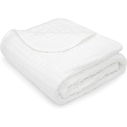 6-Layer Muslin Blanket | 40" x 40" | White