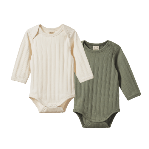2 Pack Derby Bodysuit Long Sleeve