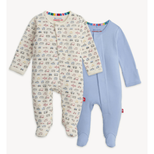 Magnetic 2-Pack Footie 3-6M