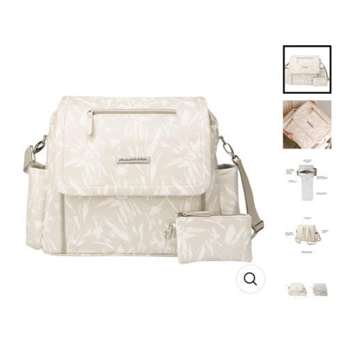 Boxy Backpack Deluxe in Linen Blossoms