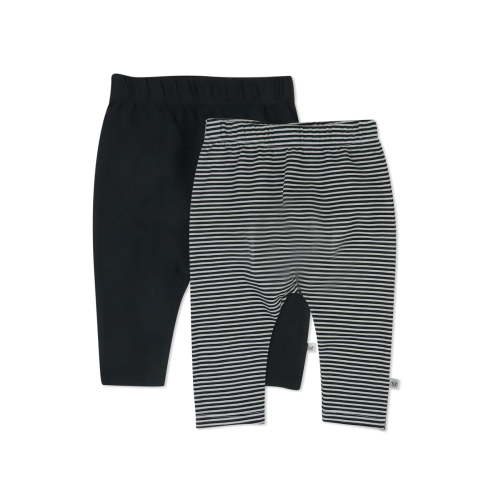 Honest Baby Clothing Organic Cotton Boy/Girl Footless Harem Pants, Newborn to 24m, 2-Pack