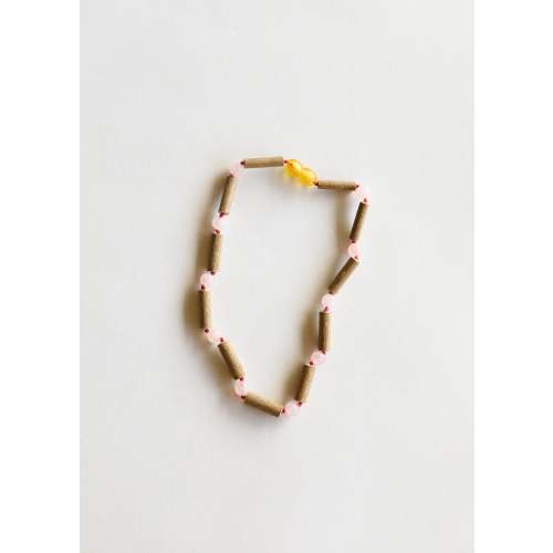 Hazelwood + Rose Quartz || Beaded Necklace – CanyonLeaf