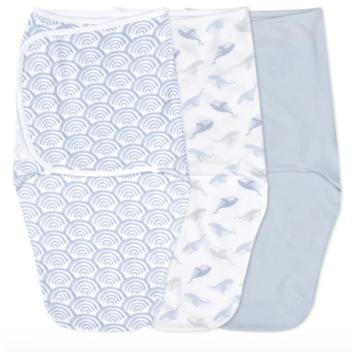 At Sea Easy Swaddle With No Zipper 0-3M | aden + anais