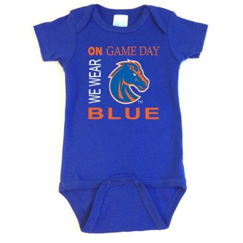 Boise State Broncos On Game Day Baby Onesie