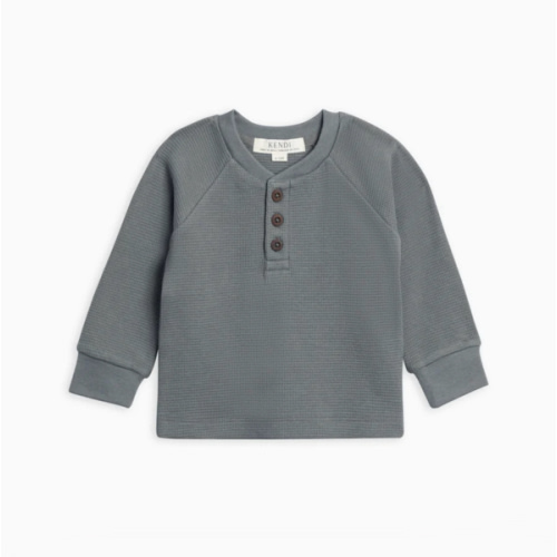 Jones Waffle Knit Henley Raglan Shirt