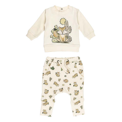 Little Fox | Organic Sweatshirt & Jogger Set – L'ovedbaby