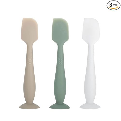 Baby Diaper Cream Spatula - Baby Diaper Rash Cream Applicator for Butt Paste Diaper Cream - Newborn Essentials (green, gray, white)