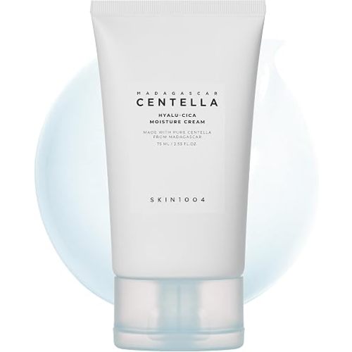 SKIN1004 Hyalu-Cica Moisture Cream, Face Moisturizer with Hyaluronic Acid, Centella Cream for Deep Hydration, Lightweight Nourishing Gel Moisturizer for Face, Korean Skin Care, 2.53 fl oz / 75ml