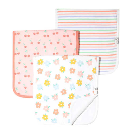 Cheery Burp Cloth Set | Copper Pearl