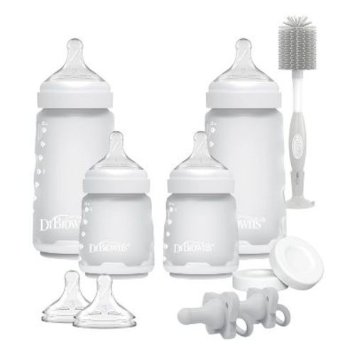 Dr. Brown's Silicone Baby Bottle Gift Set - Clear - 15pc