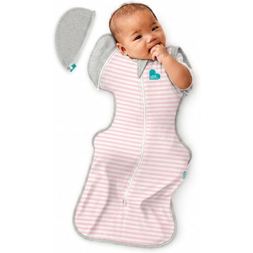 Love to Dream Swaddle Up Transition Swaddle, Patented Zip-Off Wings, Gently Help Baby Transition from Being Swaddled to Arms Free When Showing Signs of Rolling, 1.0 TOG, 13-19 lbs, Pink