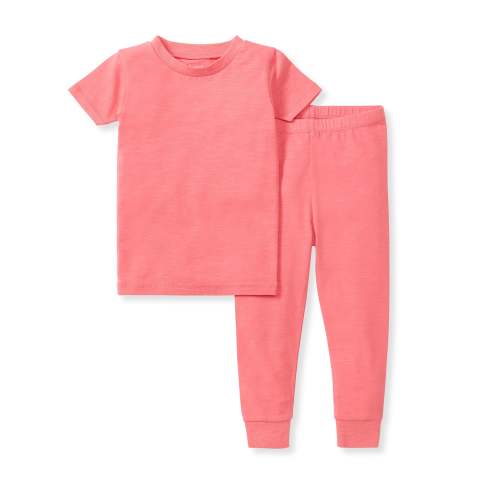 4T Honeysoft™ Two-Piece Pajamas - Pink Coral – Burt's Bees Baby