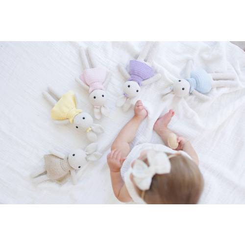 Crochet Bunny Doll: Handmade Cotton Easter Gift, Nursery Decor
