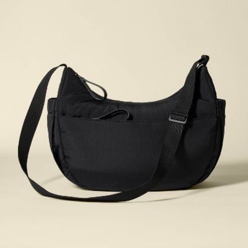 Crossbody Solid Shoulder Diaper Bag - Black - Cloud Island™