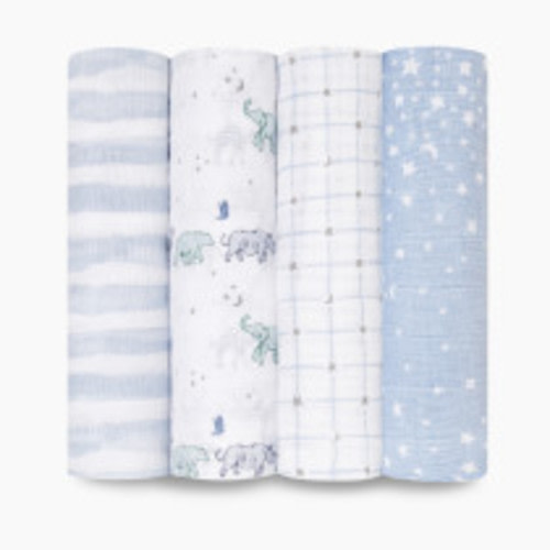 Aden + Anais Cotton Muslin Swaddle 4-Pack - Rising Star
