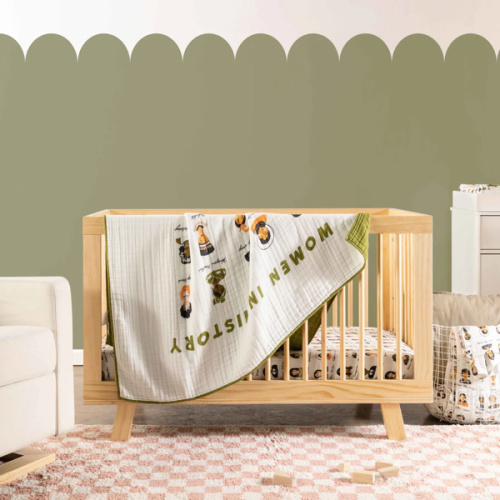 Women in History: Quilt in 3-Layer GOTS Certified Organic Muslin Cotton