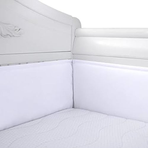 Breathable Cushioned Pads, 4 Pcs Bedding Set for Cornor Side (White)