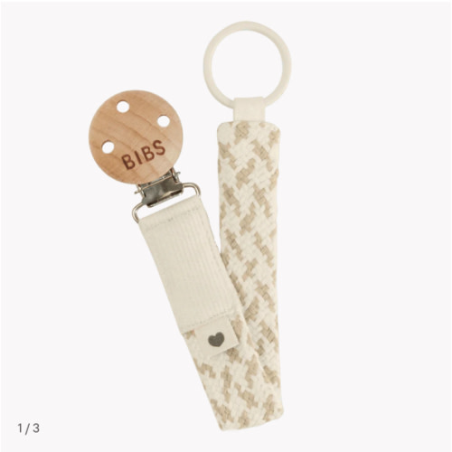 Pacifier Clip - Ivory/Vanilla