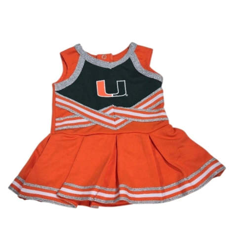 Miami Hurricanes Colosseum Infant Lollipop Park Cheer Dress - Orange/G