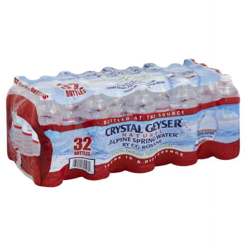 Crystal Geyser? Natural Alpine Spring Water? by CG Roxane 32-16.9 fl. oz. Bottles