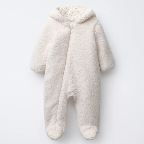 POLAR FLEECE ROMPER - Ecru | ZARA United States