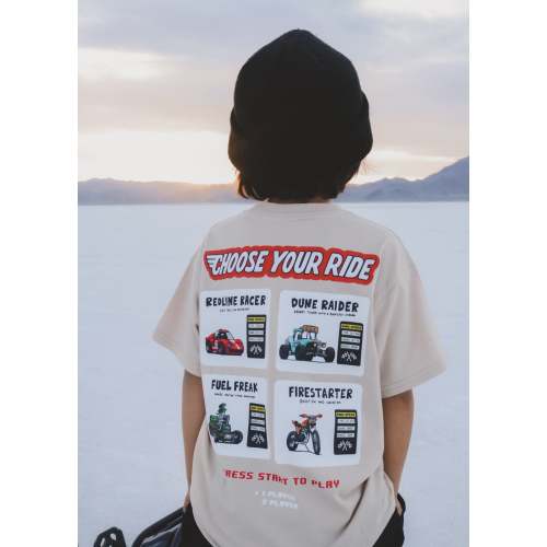 Little Trouble Race Me Car Graphic Tee for Boys