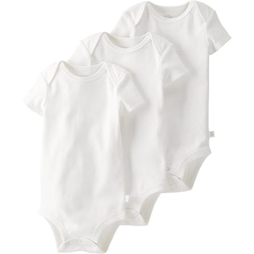 little planet by carter's unisex-baby 3-pack Short Sleeve Bodysuits Made With Organic Cotton