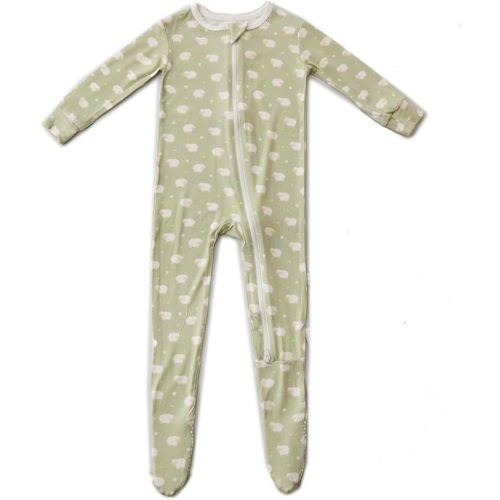 Bamboo Little Soft Baby Footie Pajamas, Baby Clothes, Newborn Sleepers, 95% Viscose and 5% Spandex, 0-24 Months