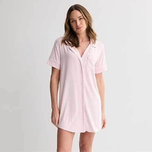 Women's Sonoma Goods For Life® Short Sleeve Modal Notch Sleepshirt