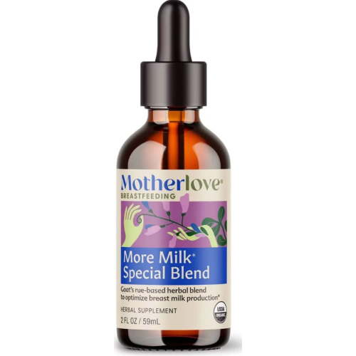 Motherlove More Milk Special Blend, Goat's Rue Lactation Supplement, 2 oz Tincture for Mothers