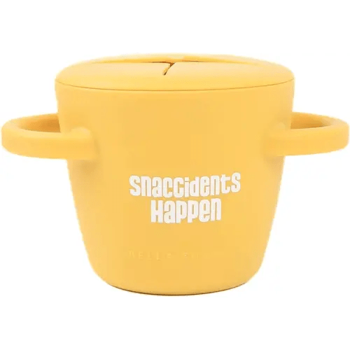 Snack Cups for Toddlers by Bella Tunno, Silicone Spill Proof Food Container with Lid, Babies & Kids 6-12 Months, Snaccidents