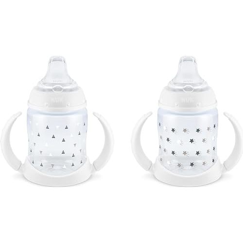 NUK Learner Cup, 6+ Months, Timeless Collection, Amazon Exclusive, 5 Oz, Pack of 2 – BPA Free, Spill Proof Sippy Cup