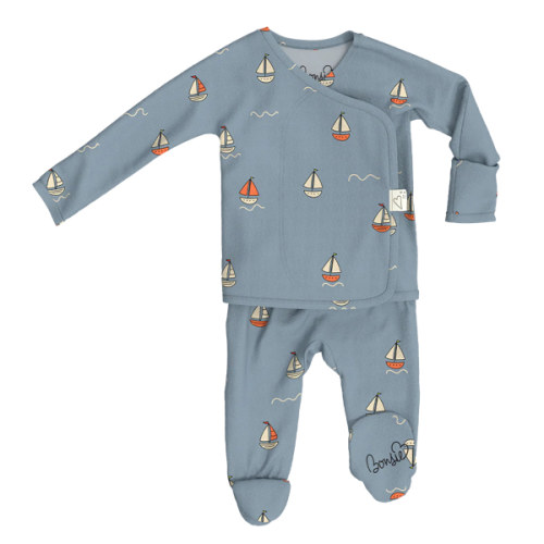 Footie - Ahoy Baby – Bonsie Skin to Skin Babywear