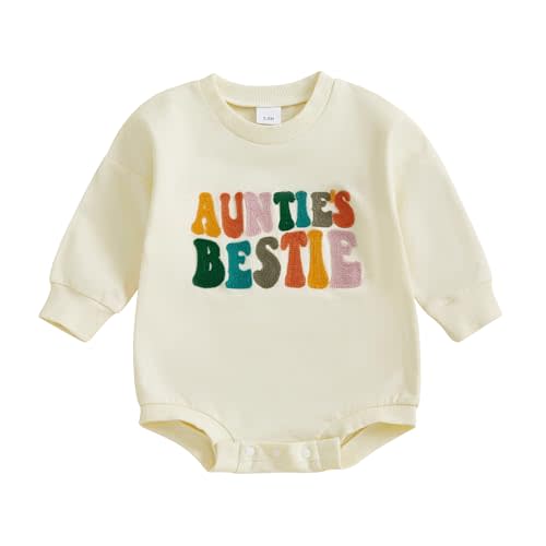 VISGOGO Newborn Infant Baby Boy Girls Oversized Romper Little Dude Sweater Onesie Coming Home Outfit Neutral Clothes
