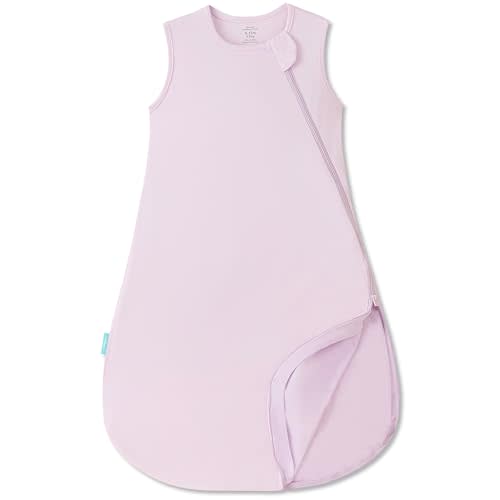 PurComfy Summer Sleep Sack, 0.5 TOG Bamboo Viscose Baby Wearable Blanket with 2-Way Zipper, Soft Breathable Baby Sleeping Bag