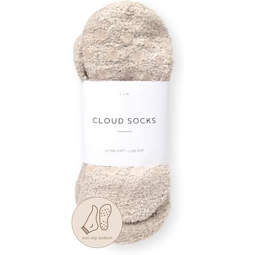 Unboxme Nonslip Warm & Cozy Ultra-Luxe Cloud Sock for Women & Men - Super Soft Luxurious Fabric Sleep Socks